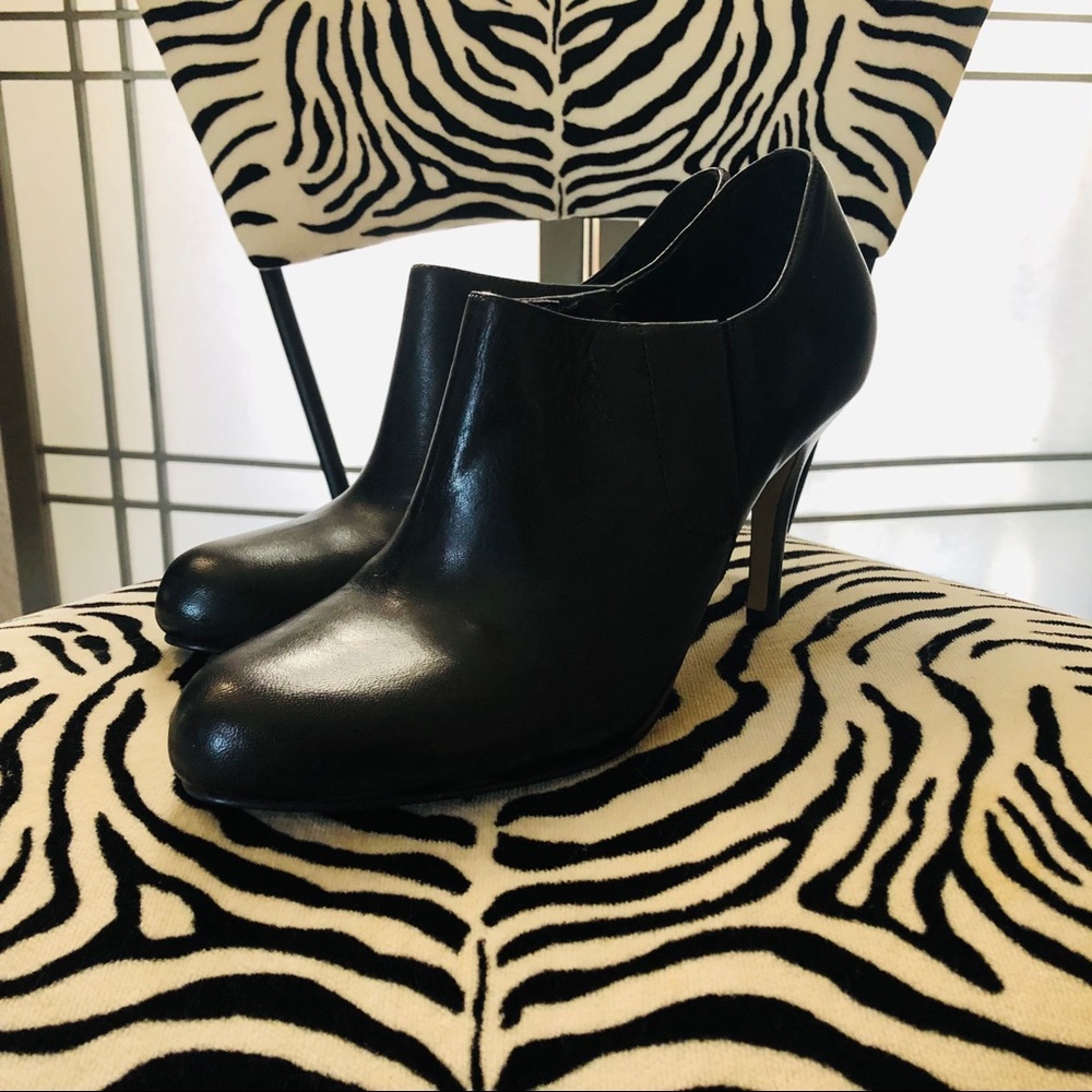 Cole Haan black leather booties